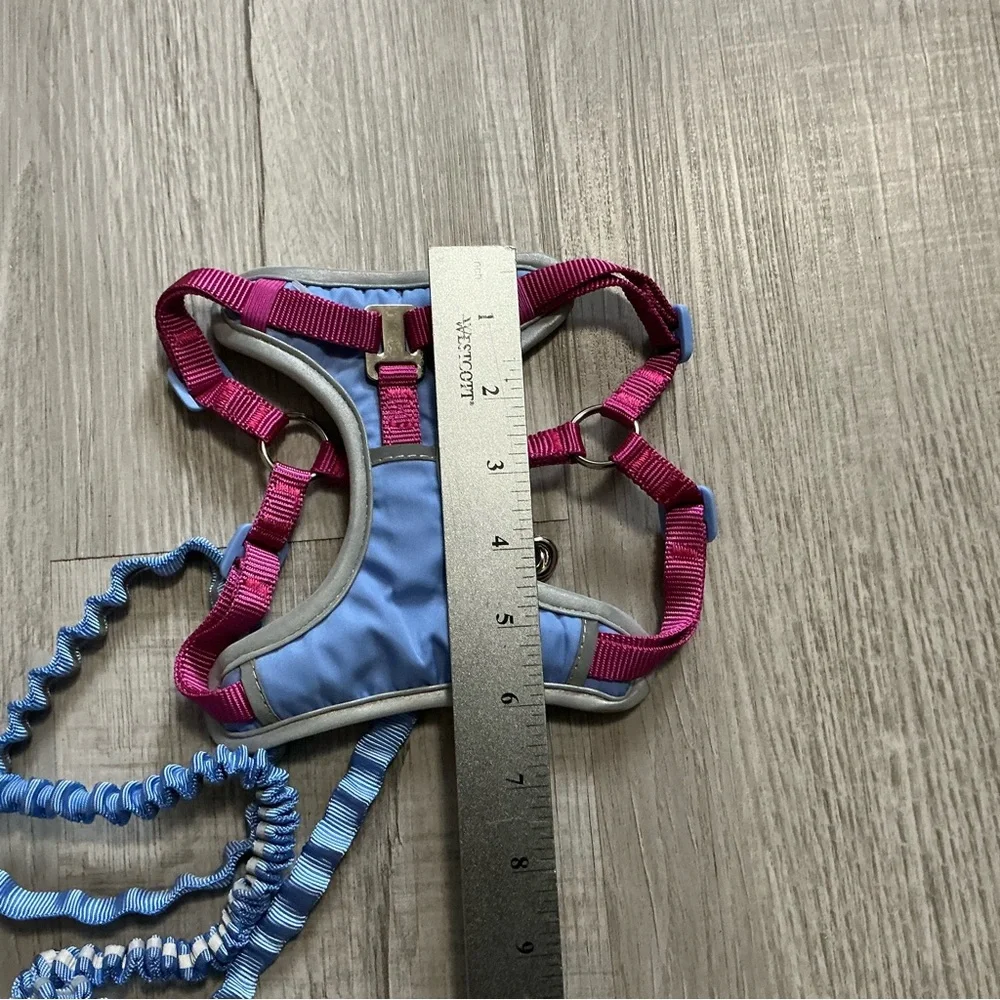 Utility Cat & Large Cat Harness & Leash Set Purple & Pink Small/Medium